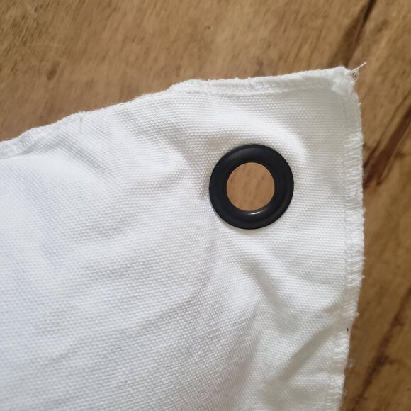 Southold LI Nautical Map Coordinates White Cotton Canvas Down Pillow Beach House - Picture 4 of 10